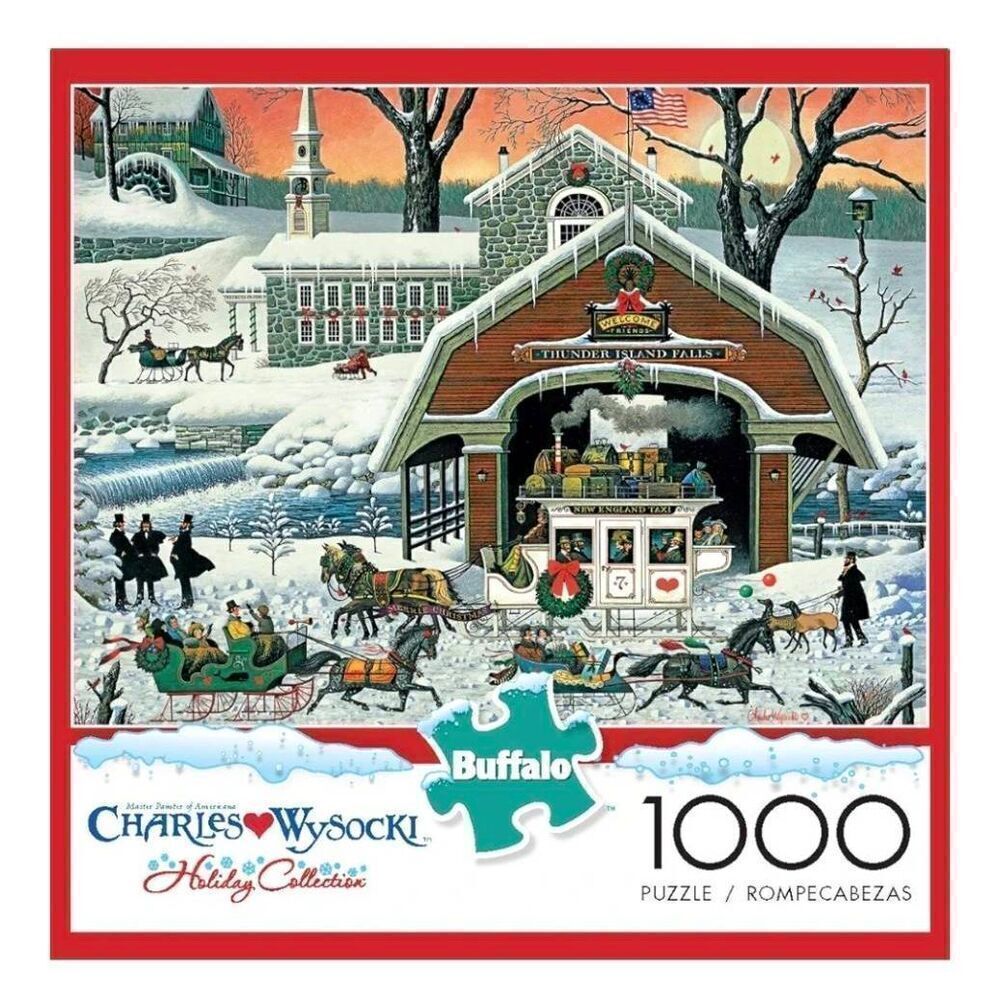 Buffalo Games Charles Wysocki Holiday Collection 'Twas the Twilight Before Chris